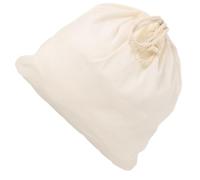 Hoement Sachet de Filtration en Coton Blanc Réutilisable 33x33cm pour Infusion de Thé et Préparation Alimentaire, Filtre Fin et Résistant pour Jus et Vin