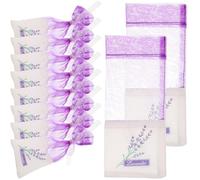 Hoement Sachets Parfumés Classique Design Délicat et Esthétique Plusieurs styles Léger et Polyvalent en Coton et Tulle la Lavande Lot de 20 pour Voiture et Paquet à Main