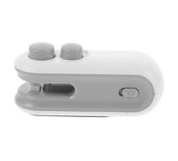 Hoement Scelleuse Portable Mini Manuelle pour Sacs Alimentaires Scellant Rapide et Appareil Pratique Abs pour Conservation Sous-vide et Fraîcheur Recharge USB Blanc