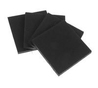 Hoement Semelles Antidérapantes pour Chaussures à Talons Hauts Remplacement Embouts de Talon Noir 60X60X52 MM 2 Paires Autocollantes en Caoutchouc Résistant à L'Usure Protection