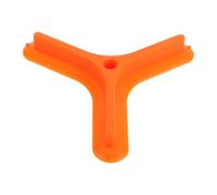Hoement Séparateur Alimentaire en Silicone Alimentaire, 3 Compartiments Orange Grand Format, Cloison Cuisine Pratique pour Préparation et Service, Accessoire Maison Polyvalent pour Repas