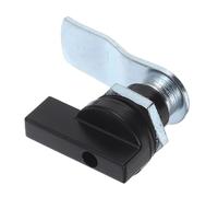 Hoement Serrure à Came Manuelle Poignée Noire pour Armoires et Boîtes à Outils, Verrou Robuste pour Portes d'Armoire, Facile à Installer, Adaptée aux Ateliers et Chantiers