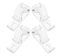 Hoement Sets de Taquets de Corde Fixation Sécurisée et Esthétique Lot de 4 Facile à Installer pour Stores en Pom pour Rideaux et Stores pour Décoration de Fenêtres
