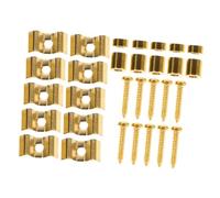 Hoement Sets de Tendeurs de Cordes en Acier Inoxydable Lot de 5 pour Guitare Électrique with Vis de Fixation Guides-cordes Stables avec Vis de Fixation, Compatibles pour Accessoires