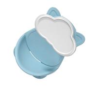 Hoement Siège de Bain Garçon Fille Bleu Antidérapant avec Support Stable et Ventouses Chaise pour Nourrissons et Tout-petits et Facile à Transporter