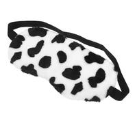 Hoement Sommeil Moelleux pour Femmes et Adolescentes, Cache-yeux en Peluche, Occultant Confortable et Hypoallergénique pour Dormir, Voyage et Sieste, Taille Unique, Motif Vache