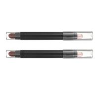 Hoement Stylo de Maquillage Yeux 2pcs Noir Double Embout en Abs pour Collection Personnelle et Soirée, Outil Pratique Maquillage Précis et Facile