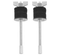Hoement Support de Cymbale Splash Structure Double Couche Alliage et Feutre Réglable 2 pièces Empileur de Cymbales Rehausse la Hauteur et Batterie Fixations Créatives Différents Genres