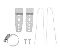 Hoement Support de Fixation pour Lave-vaisselle, Support D'armoire pour Installation, Métal Argenté, Réglable, Anti-vibrations et Amortisseur, Cuisine, Instructions