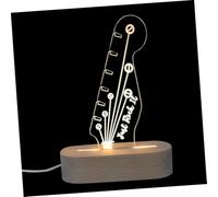 Hoement Support De Médiators Lumineux Forme De Guitare avec Base Rangement Pratique pour Guitaristes Et Ambiance