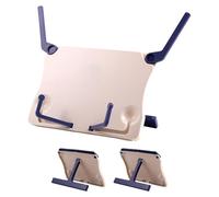Hoement Support de Musique Pliable 3pcs en Plastique Blanc Angles de Vue Réglables, Gain de Place pour Lecture et Répétitions
