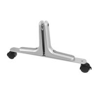 Hoement Support de Panneau D'écran Argenté en Alliage D'aluminium Mobilité Flexible et Compatibilité pour Bureau et Intérieur