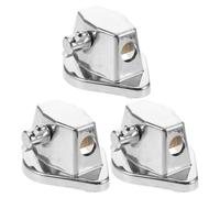 Hoement Support de Tom Basse en Métal Pince Réglable Embase Robuste pour Pieds de Grosse Caisse Accessoires pour Batterie de Percussion Compatible Usage Studio et Scène Kit 3 Pièces