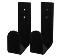 Hoement Support Mural pour Clavier en Acrylique Noir Lot de 2 Fixation Murale Robuste Compatible avec l'Ensemble des Claviers Mécaniques Solution de Rangement Gain de Place pour Bureau