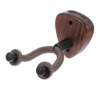 Hoement Support Mural pour Guitare et Ukulélé en Bois de Noyer, Fixation Murale Facile à Installer, pour Guitare Électrique et Acoustique