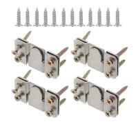 Hoement Support Mural pour Tableau en Acier Inoxydable, Crochet Robuste pour Cadre Photo, Kit Fixation Meubles avec 4 Grandes Attaches de Montagne Vis, Matériel de Fixation Mural Sécurisé