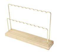 Hoement Support pour Boucles d'Oreilles en Bois Présentoir à Boucles d'Oreilles Organisateur de Bijoux Surface Lisse pour Présentation Bijoux Bureau et Vitrine 8.66 x 1.97 x 5.83