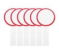 Hoement Tableau de Score Portable et Pratique Rouge en Mousse 6pcs Seule Face pour Écriture DIY, pour Juges et Enchères Sportives