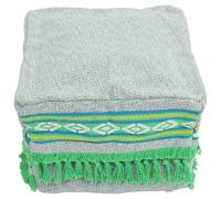 Hoement Tabouret Pliant Portable Coussin Repose-Pieds en Coton et Lin, Housse Lavable, Robuste et Compact, pour Maison et Hôtel Couleur Aléatoire