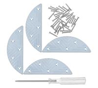 Hoement Talonnette en fer argentée pour chaussures et boots, protections semelle antidérapantes, adaptées aux longues marches et conditions pluvieuses, kit réparation semelle