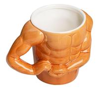 Hoement Tasse à Café Multifonctionnelle en Céramique Forme Muscle Capacité Standard Couleur Originale Présent d'Anniversaire pour Mari Accessoire Décoratif pour Maison et Bureau