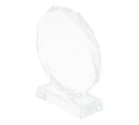 Hoement Trophée de Récompense en Verre Octogonal Élégant, Plaque de Trophée Portable et Résistante la Décoloration, pour Cérémonie d'entreprise et Reconnaissance des Employés