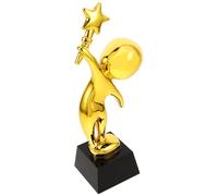 Hoement Trophée de Soirée Dansante en Résine Dorée, Modèle de Trophée Créatif pour Cérémonie, Récompense pour Écoles et Fêtes