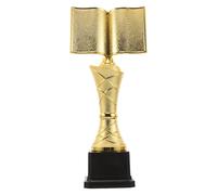 Hoement Trophée en Plastique Doré de Lecture pour Garçon et Filles Forme Étoile Adorable, Facile à Nettoyer, pour Concours de Lecture en Classe