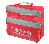 Hoement Trousse de Secours Voiture 2 Pièces, Légère et Résistante aux Éclaboussures, Multiples Poches de Rangement, pour Urgence, Voyage et Camping, Kit Premiers Soins Portable et Compact