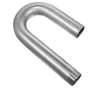 Hoement Tube de Sortie Inox Coudé U Pouce pour Pompe Alimentaire Résistant Haute Température Montage sur Seau pour Transfert de Lait de Soja Cuisine Professionnelle