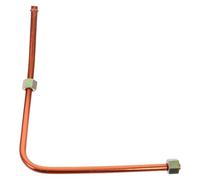 Hoement Tuyau d'Échappement en Aluminium 10 MM X 45 CM pour Compresseur d'Air Tube de Remplacement Solide Conduit d'Air Compatible Climatiseur Portable et Accessoires Compresseur Air