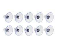 Hoement Ventouses à vis 10PCS pour surfaces lisses, transparentes, en plastique, écrou à capuchon de pression, pour objets légers, modèle 40M5