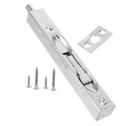 Hoement Verrou Encastré Acier Inoxydable Pêne Coulissant Dissimulé Argent Brossé pour Porte Française et Coulissante Installation Cachée Sécurisée et Design Facile à Poser