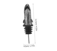 Hoement Verseur Bec à Liqueur Zinc Créatif Forme de Requin Doseur Bouteille avec Couvercle Anti-poussière pour Vin Huile et Vinaigre Accessoire Bar et Cuisine