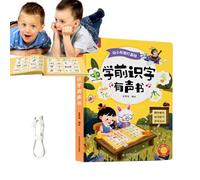 Hörbuch Für Kinder, Buch Mit Lernaktivitäxten Im Vorschulalter - Chinesisch-Lernbücher Für Kinder | Englisch Sprechendes Buch Mathematik Lernen Elektronisches Spielzeug