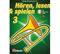 Hören, lecture et jeux - école pour Posaune Band 3 (avec CD audio, enseignement scolaire enseignant ISBN 9789043114264