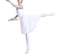 Hoerev Adultes Pure Wrap Jupe, Jupe Ballet Ballet Danse Dancewear,Blanc,M