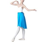 Hoerev Adultes Pure Wrap Jupe, Jupe Ballet Ballet Danse Dancewear,Bleu Clair,10-12 Years
