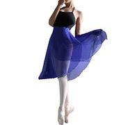 Hoerev Adultes Pure Wrap Jupe, Jupe Ballet Ballet Danse Dancewear,Bleu Royal,L