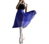Hoerev Adultes Pure Wrap Jupe, Jupe Ballet Ballet Danse Dancewear,Bleu Royal,S