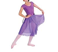 Hoerev Adultes Pure Wrap Jupe, Jupe Ballet Ballet Danse Dancewear,Violet foncé,XS