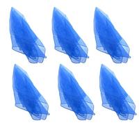 Hoerev Juggling Danse des Foulards Lot de 6 (40cmx40cm),6 Bleu