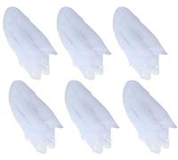 Hoerev Juggling Danse des Foulards Lot de 6 (60cmx60cm),6 Blanc