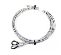 Hörmann 3064351 Ferrure Z en acier de haute qualité avec corde, durable et robuste, pour portes de garage 3 mm, longueur 2695 cm