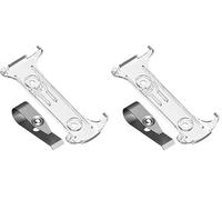 Hörmann 437006 Support d'Emetteur Portatif HS Bisecur + Clip Pare-Soleil, Transparent (Lot de 2)