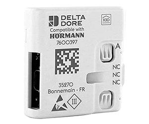 Hörmann DeltaDore 4510102 Passerelle pour commande des motorisations de porte de garage via Tydom Smart Home System avec câble de raccordement 51 × 47,5 × 16 mm Blanc