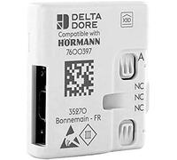 Hörmann DeltaDore Gateway HCP 4510103 Adaptateur HCP pour contrôler les motorisations de porte de garage via Tydom Smart Home System avec câble de raccordement 51 × 47,5 × 16 mm Blanc