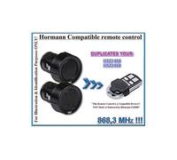 Hörmann HSZ1 868/Hörmann HSZ2 868 Télécommande distancia compatible, clone à code fixe 868,3 MHz, émetteur de remplacement 4 canaux