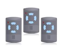 Hörmann Lot de 3 ouvre-porte de garage de rechange, pour Hörmann hsm4-868, télécommande 868,3 MHz, 4 canaux, compatible avec Hörmann HSM4-868 HSE2-868 HS4-868, boutons bleus Hörmann