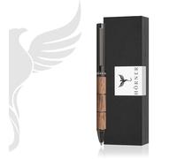 Hörner Obscurus - Stylo à bille en bois de noyer | Design élégant pour hommes | Encre bleue, pointe M 1 mm | Mécanisme rotatif | Livré dans un étui cadeau haut de gamme